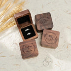 Personalized Wooden Ring Box – Free Email Design Proof Before Shipping