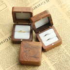 Personalized Wooden Ring Box – Free Email Design Proof Before Shipping